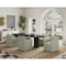 Manhattan Comfort Anna Square Faux Leather Dining Chair in Light Stone Grey - Set of 2 2-DC058AR-ST - alternate 7